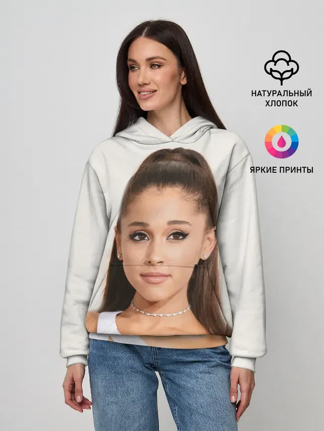 Женское худи с принтом «Ариана Гранде — Ariana Grande»