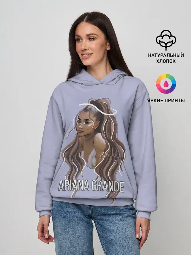 Женское худи с принтом «Ариана Гранде — Ariana Grande»