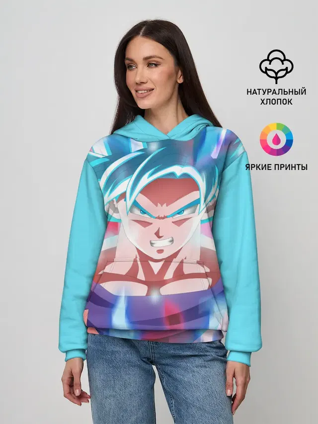 Женское худи с принтом «Dragon ball — Гоку»