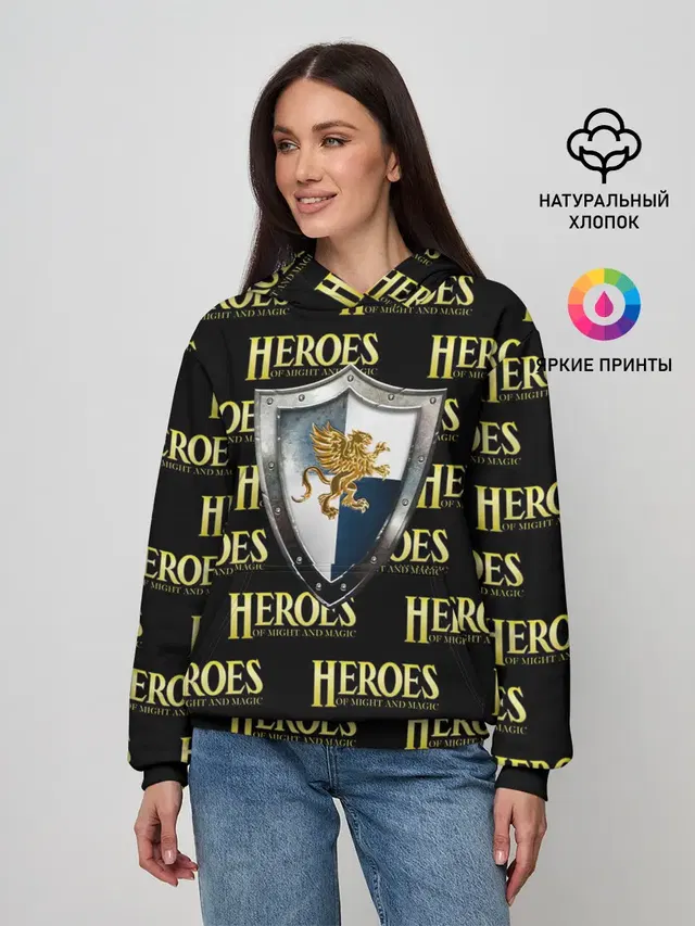 Женское худи с принтом «Griffin — Heroes of Might and Magic»