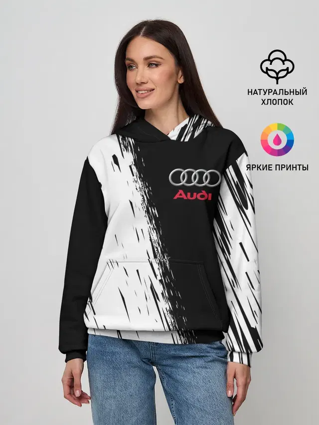 Женское худи с принтом «Audi»