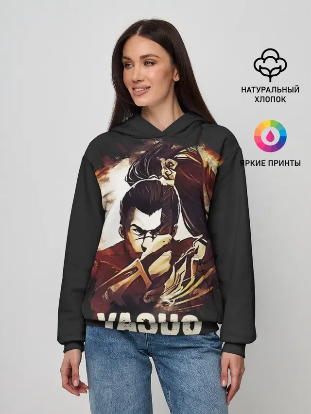 Женское худи с принтом «Yasuo»