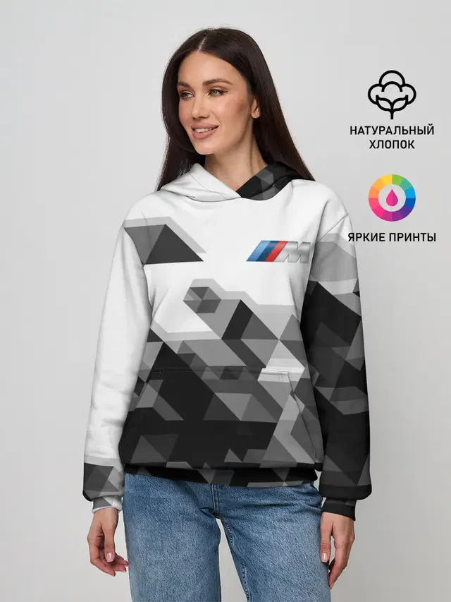 Женское худи с принтом «BMW»