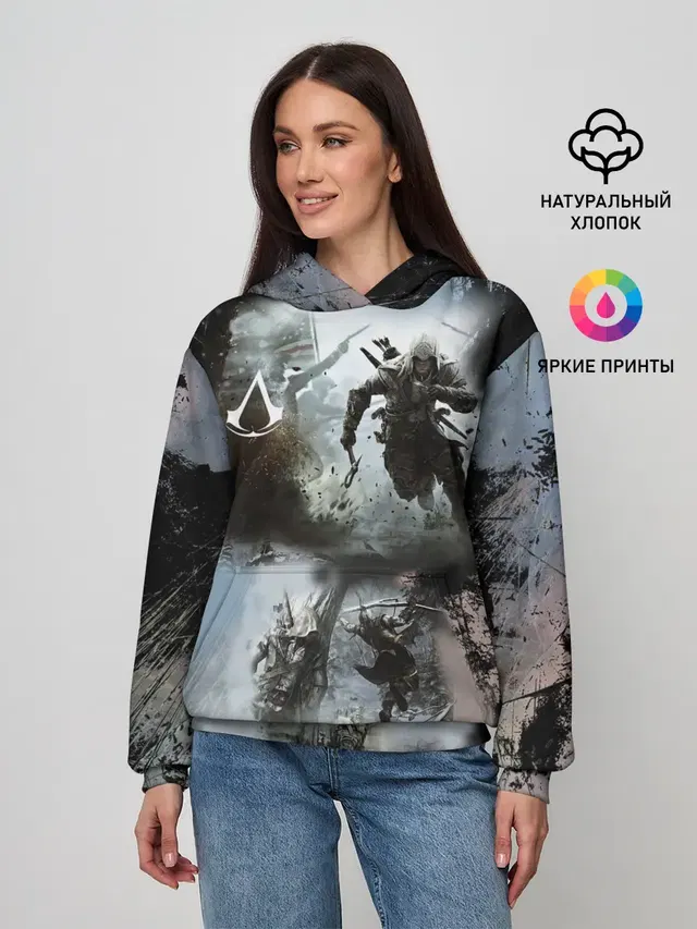 Женское худи с принтом «ASSASSINS CREED»