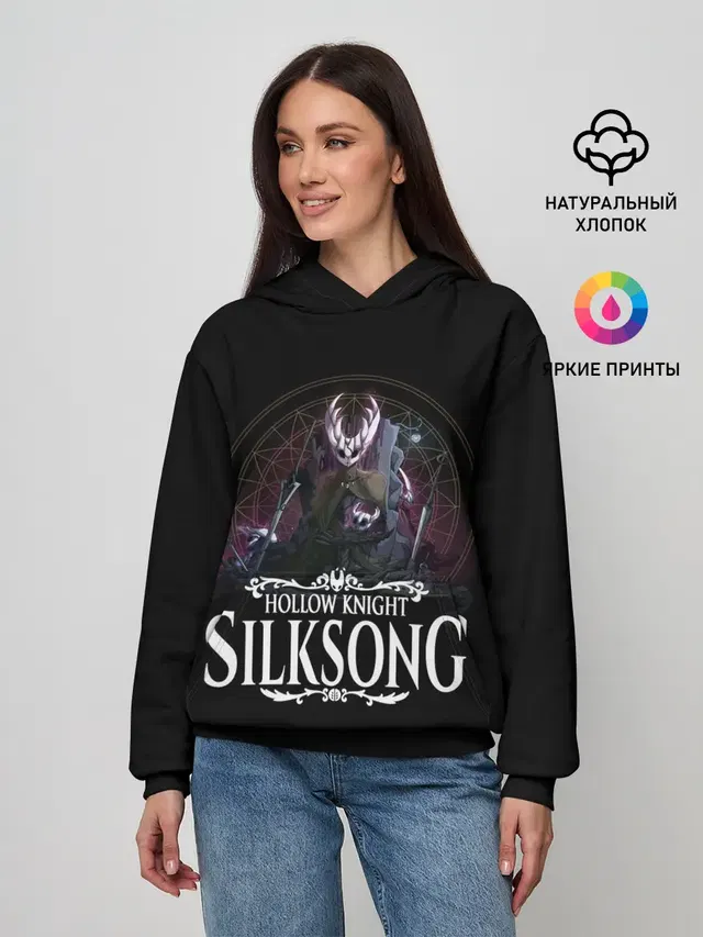Женское худи с принтом «Silksong»