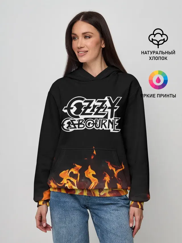 Женское худи с принтом «Ozzy Osbourne»