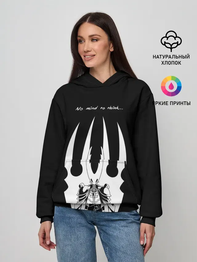 Женское худи с принтом «Hollow Knight — ХОЛЛОУ НАЙТ»