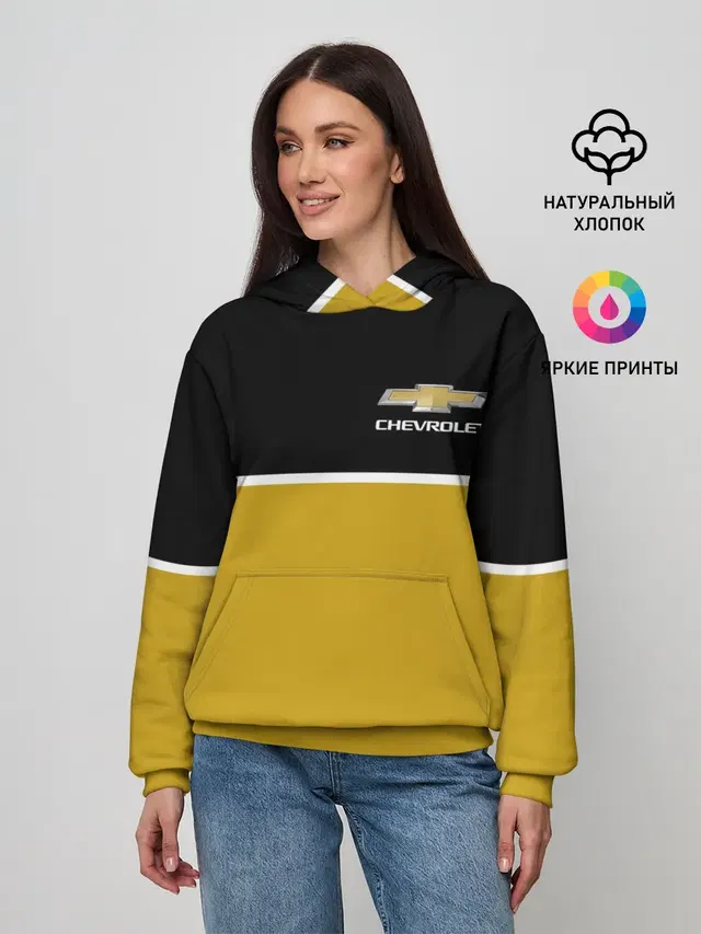 Женское худи с принтом «Chevrolet»