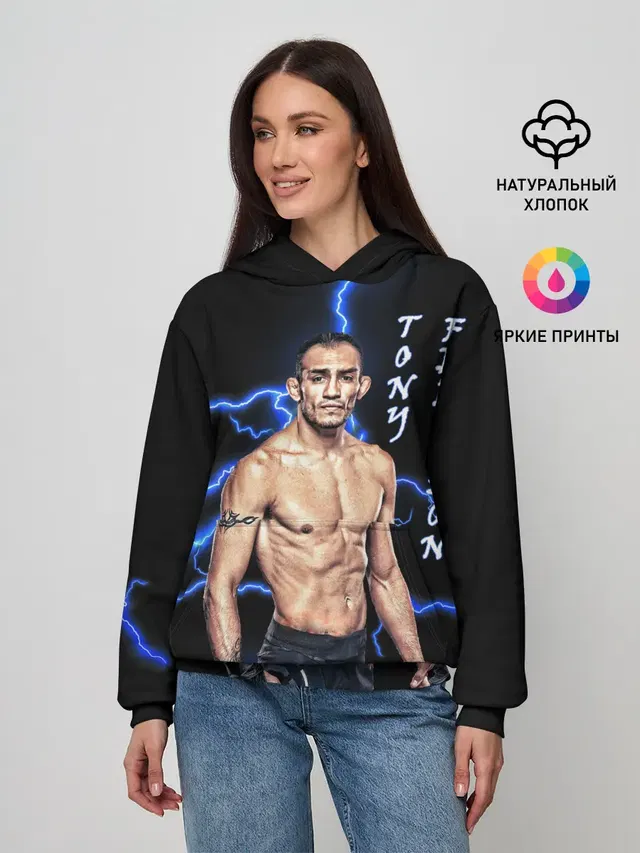 Женское худи с принтом «MMA — TONY FERGUSON»