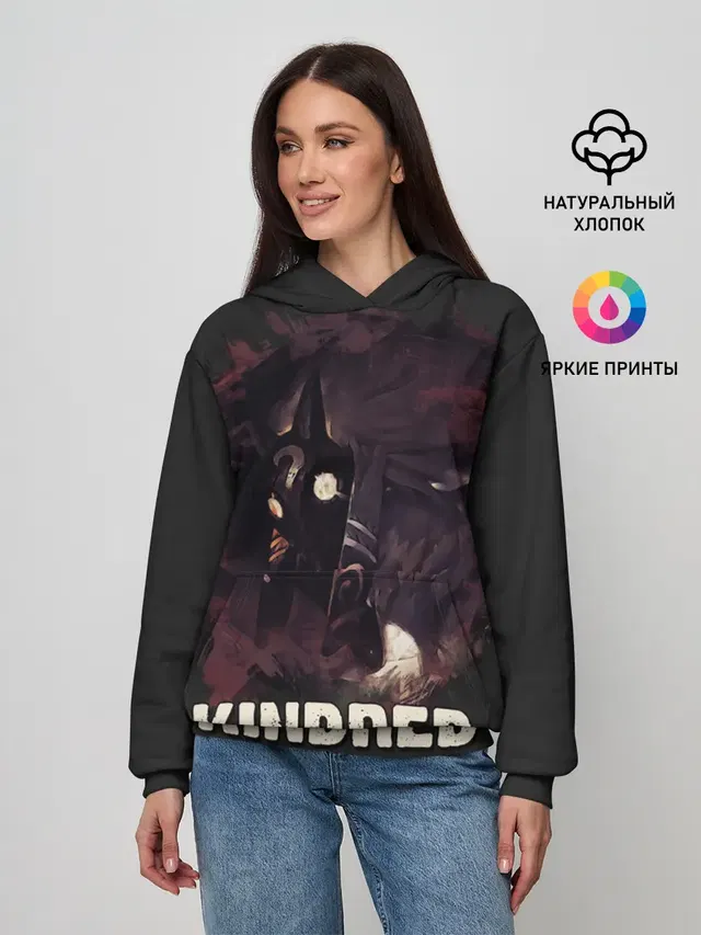 Женское худи с принтом «Kindred»