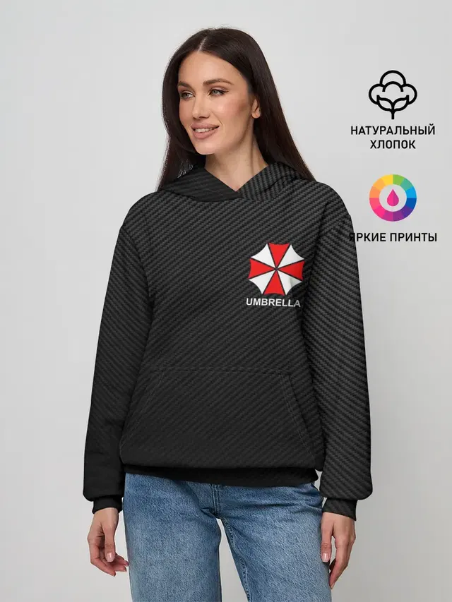 Женское худи с принтом «Umbrella Corp Амбрелла Корп»