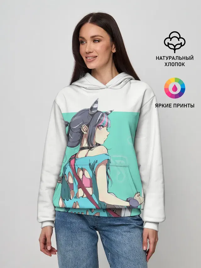 Женское худи с принтом «Ibuki Mioda»
