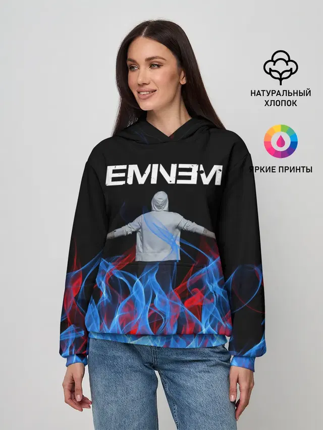 Женское худи с принтом «Eminem»