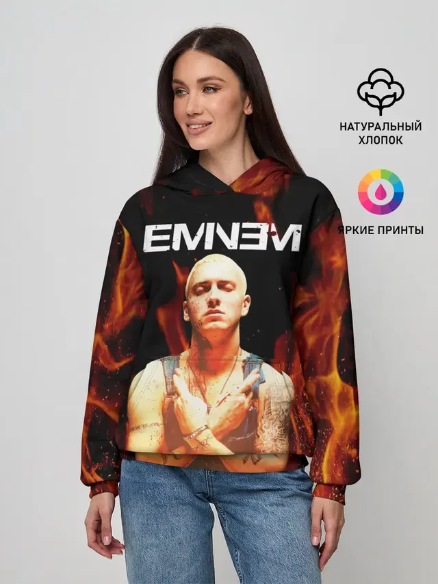 Женское худи с принтом «Eminem»