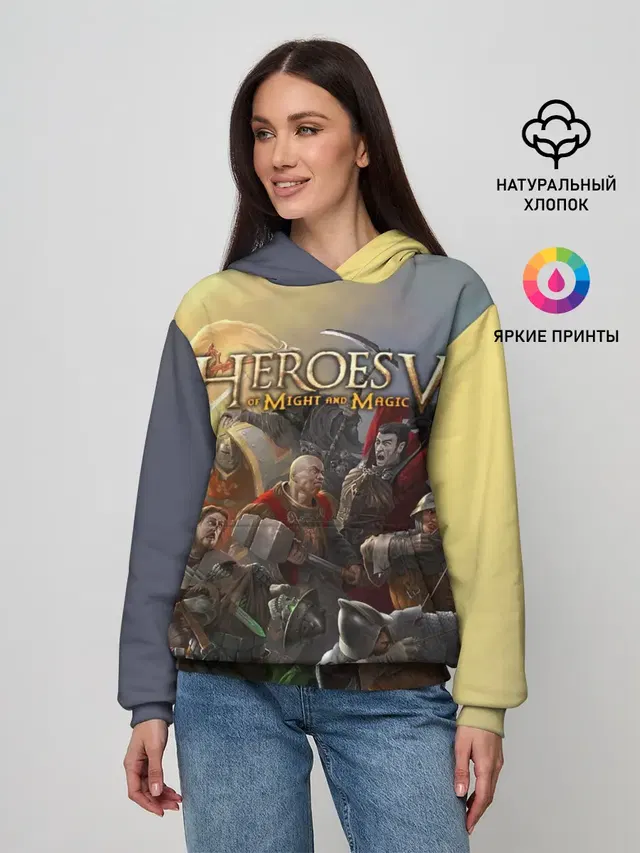 Женское худи с принтом «Heroes — Heroes of Might and Magic»