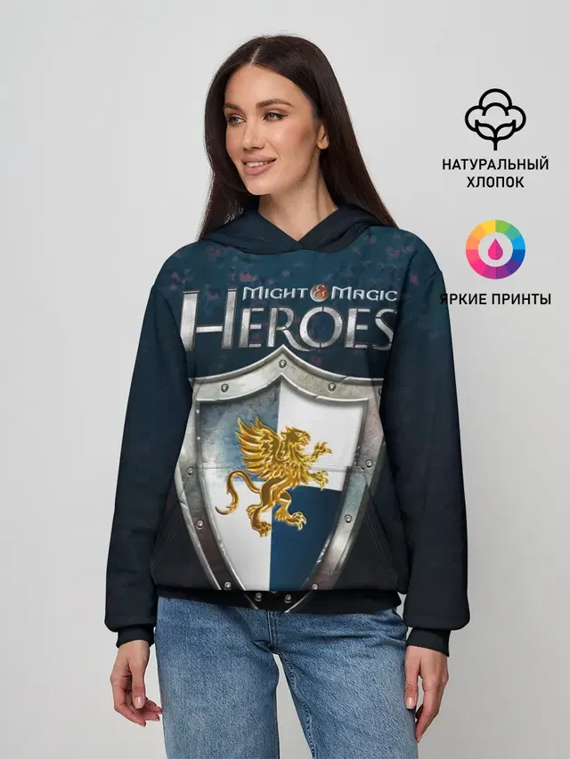 Женское худи с принтом «Heroes — Heroes of Might and Magic»