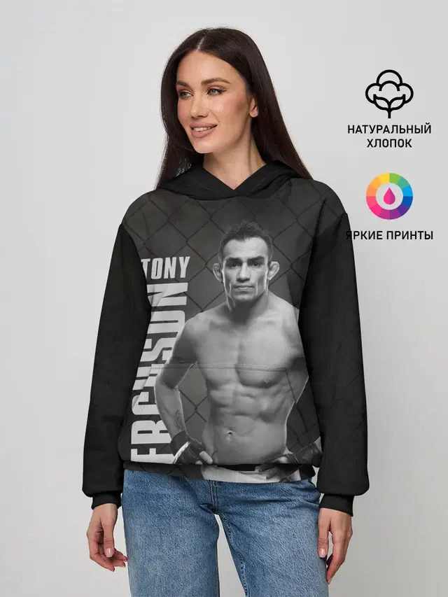 Женское худи с принтом «MMA — Tony Ferguson»