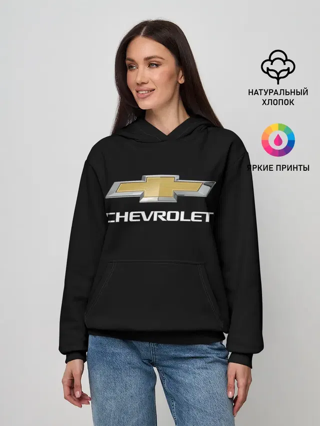 Женское худи с принтом «Chevrolet»