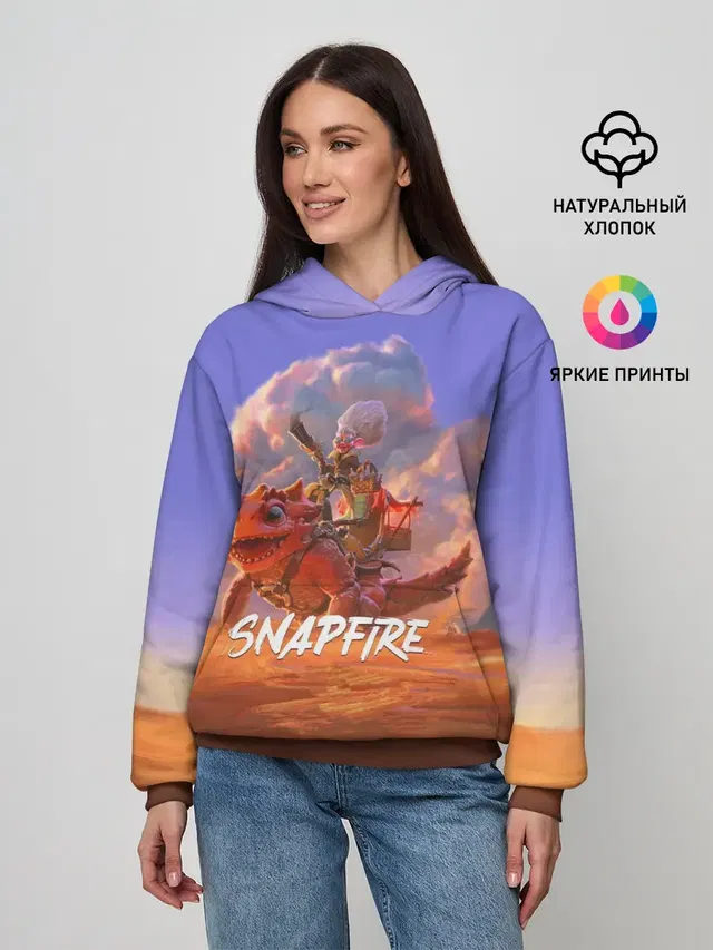 Женское худи с принтом «Snapfire»