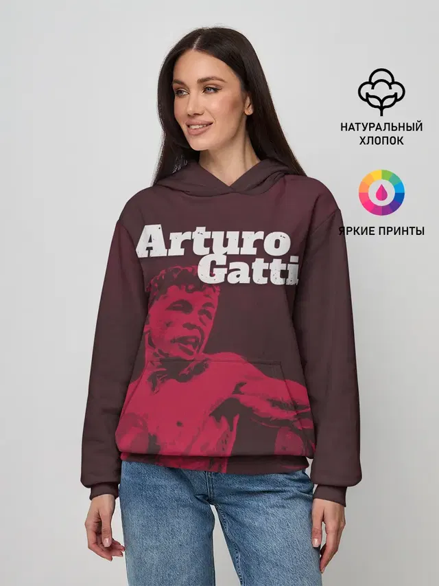 Женское худи с принтом «MMA — Arturo Gatti»