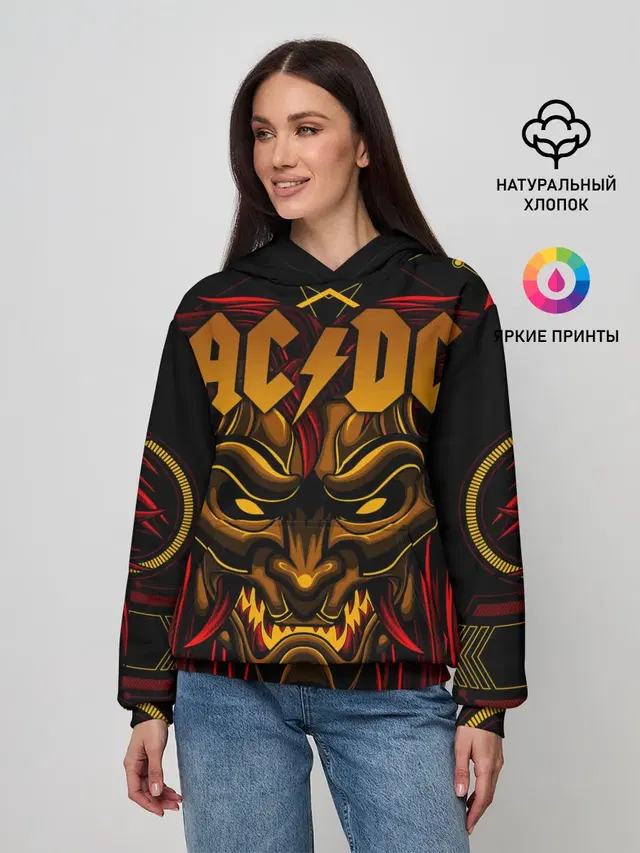 Женское худи с принтом «Oni»