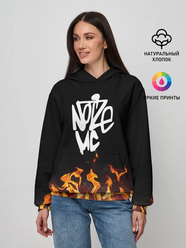 Женское худи с принтом «Noize MC»