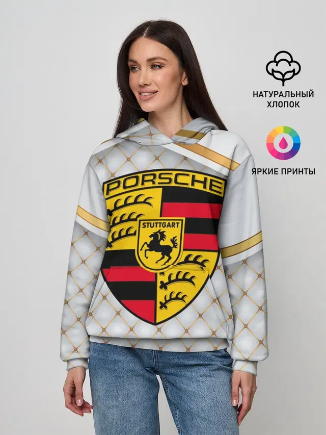 Женское худи с принтом «Porsche»