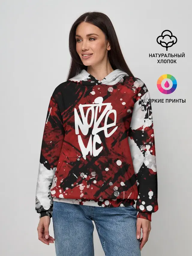 Женское худи с принтом «Noize MC»