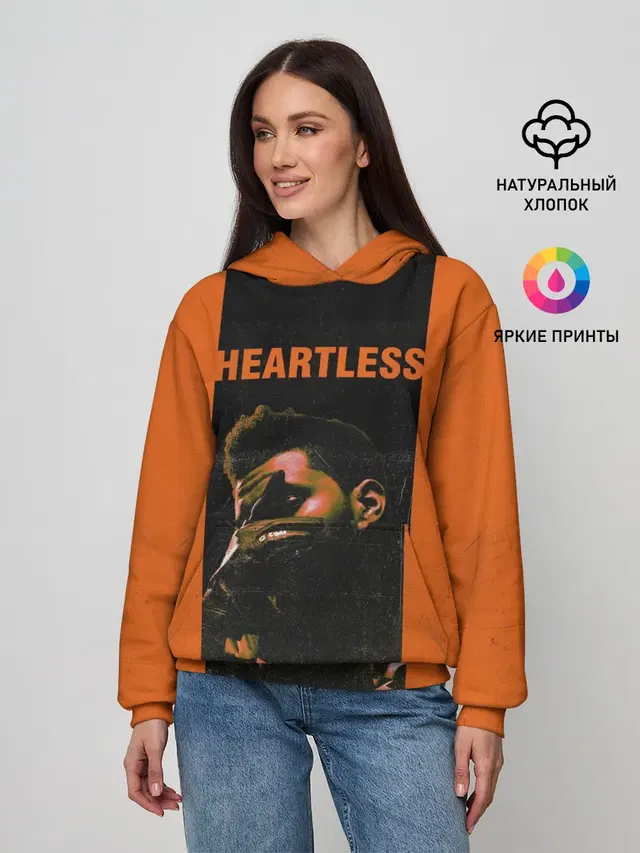 Женское худи с принтом «The Weeknd — HEARTLESS»