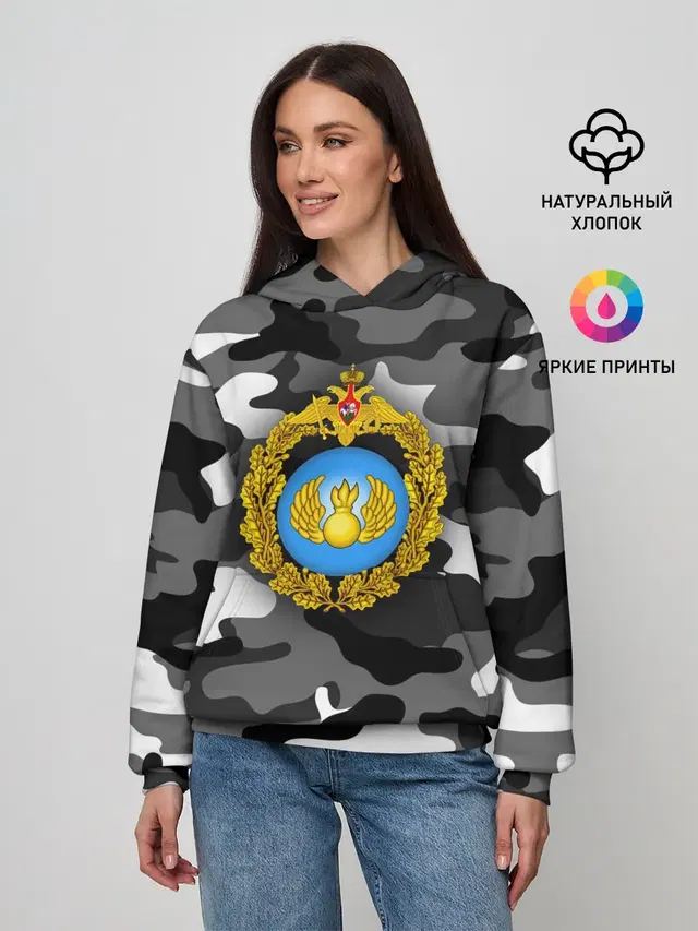 Женское худи с принтом «ВДВ»