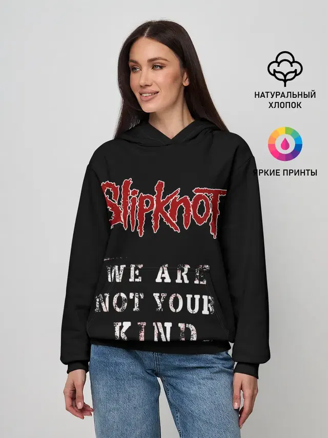 Женское худи с принтом «Slipknot Wanyk»