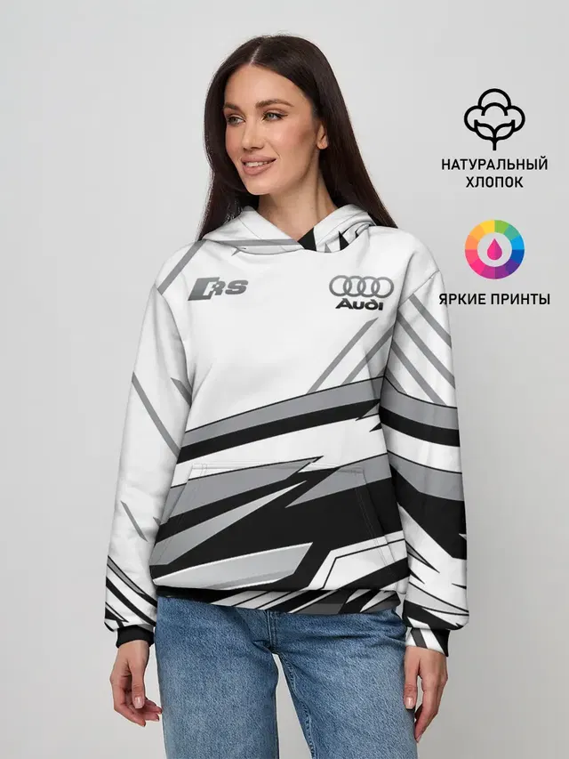 Женское худи с принтом «Audi — Audi RS»