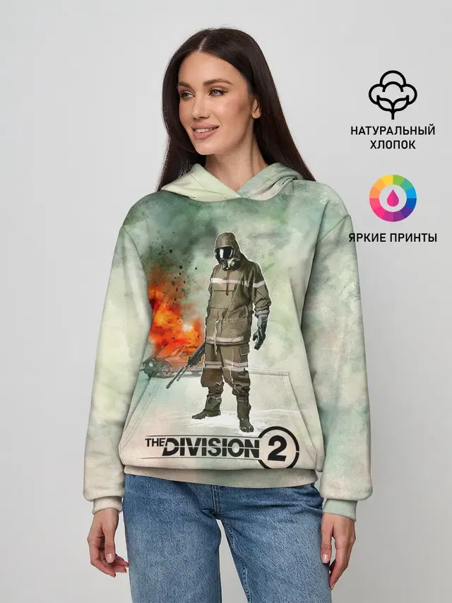 Женское худи с принтом «Tom Clancys The Division — The Division 2»