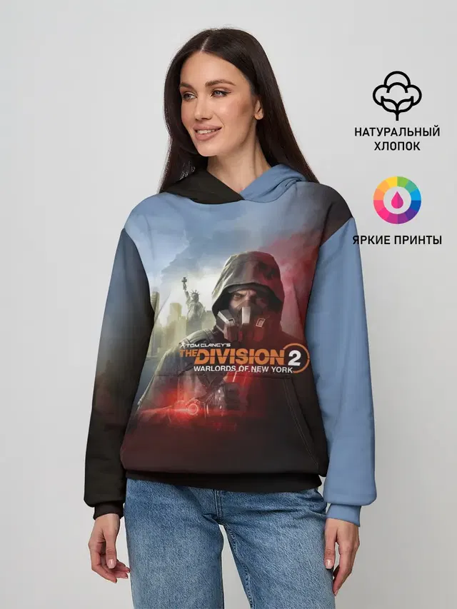 Женское худи с принтом «Игры — The Division 2»