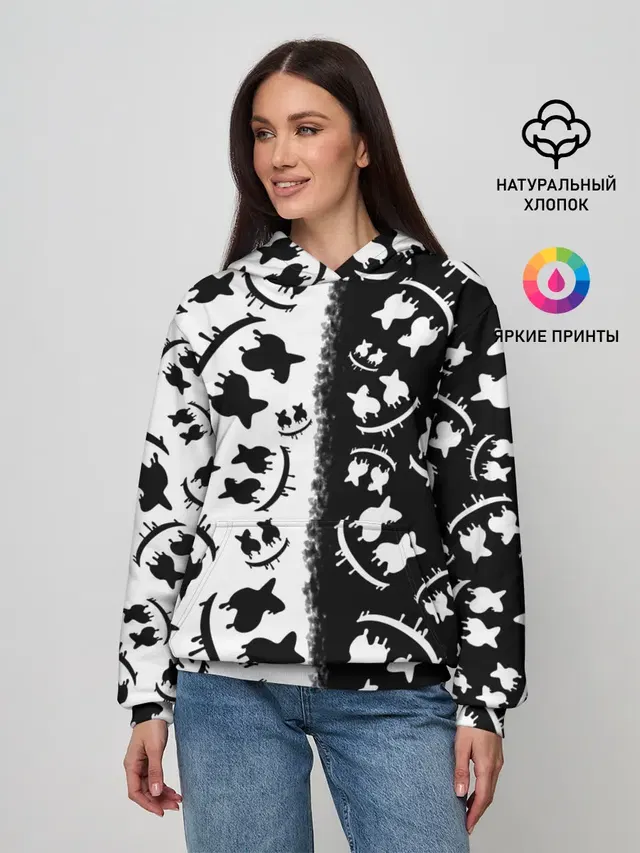 Женское худи с принтом «Marshmello»