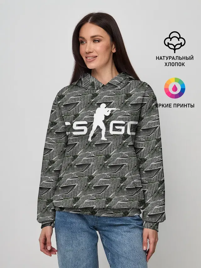 Женское худи с принтом «Counter-Strike — CS GO»