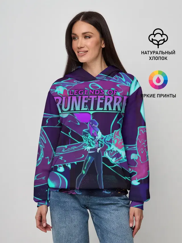 Женское худи с принтом «Legends of Runeterra»