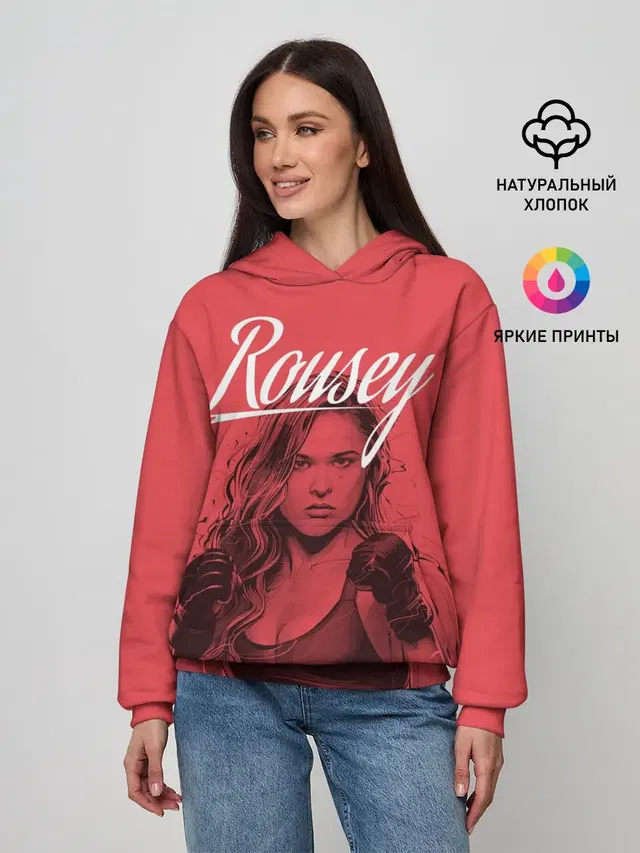 Женское худи с принтом «MMA — Ronda Rousey»