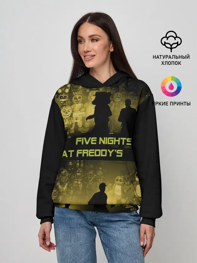 Женское худи с принтом «Freddy Fazbear»