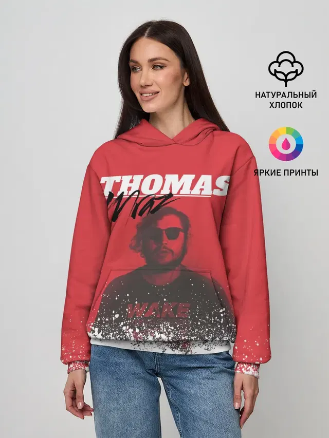 Женское худи с принтом «Thomas Mraz»