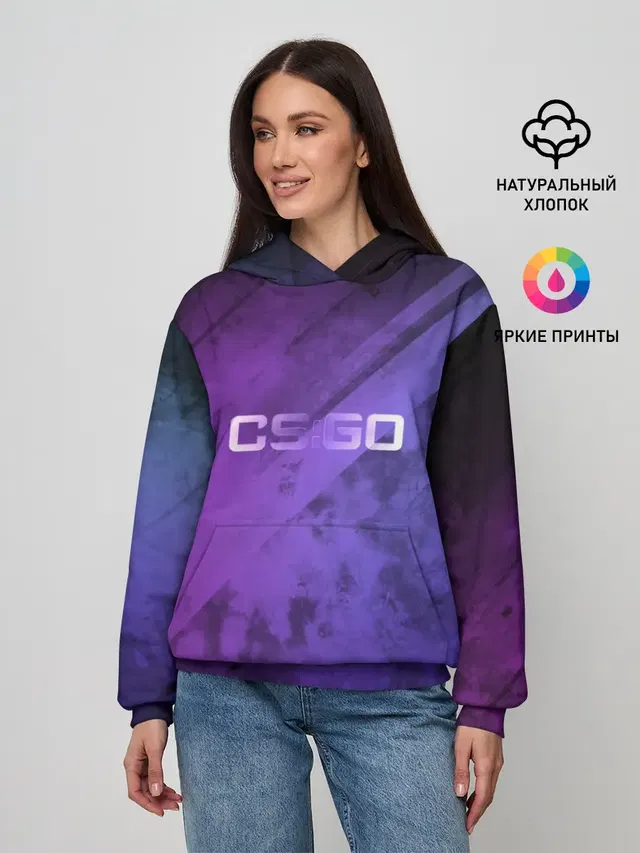 Женское худи с принтом «Counter-Strike — CSGO»