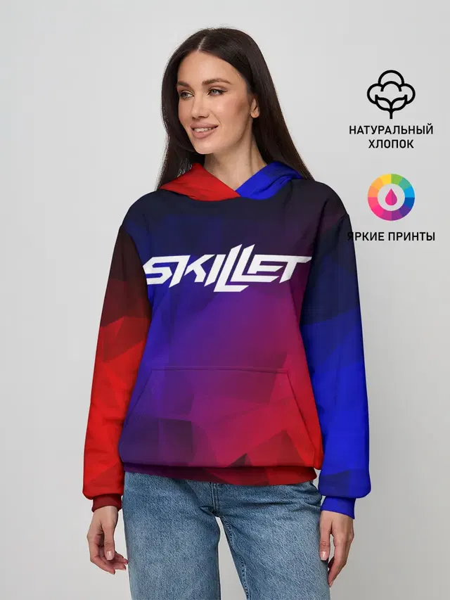 Женское худи с принтом «Gradient»