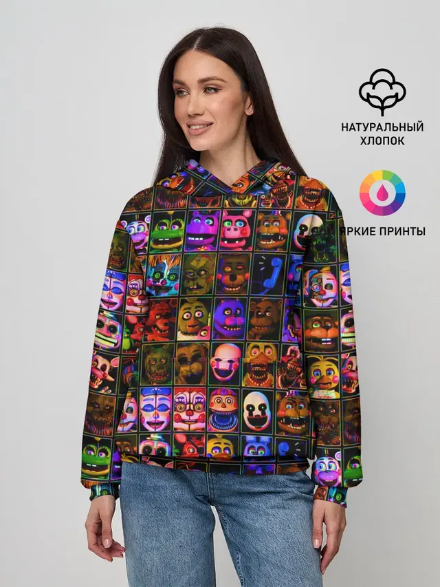 Женское худи с принтом «Ultimate Custom Night»