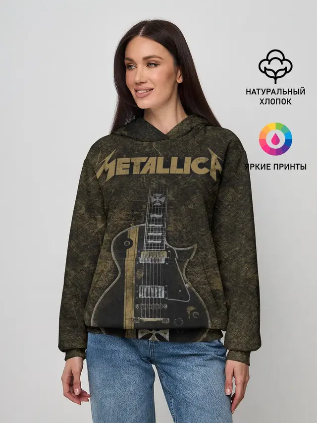 Женское худи с принтом «Metallica»