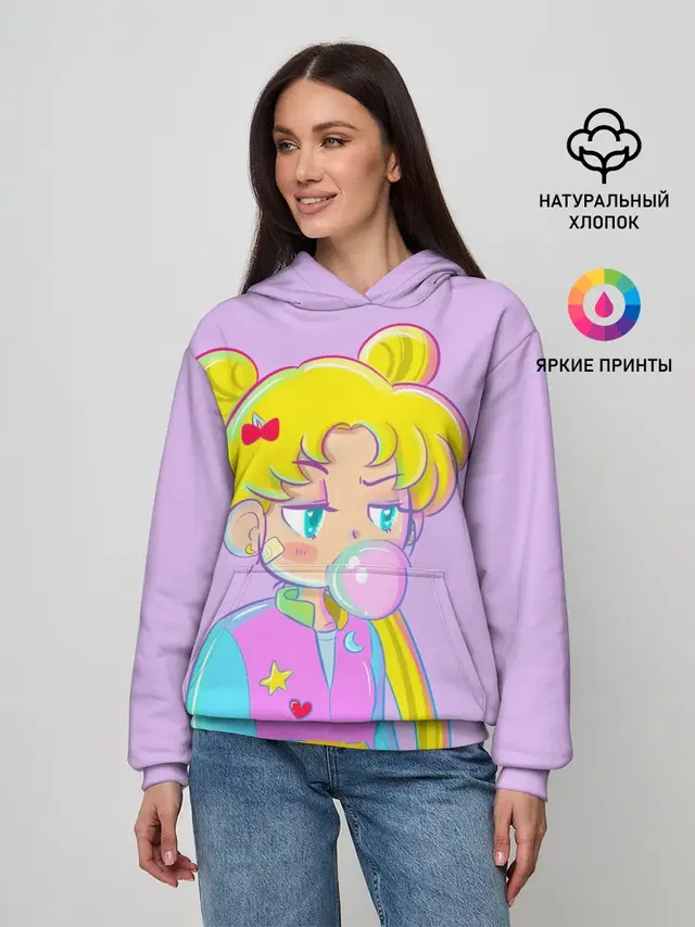 Женское худи с принтом «Senshi Squad»