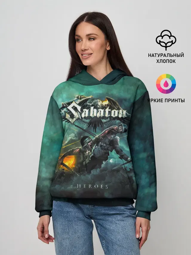 Женское худи с принтом «Sabaton»