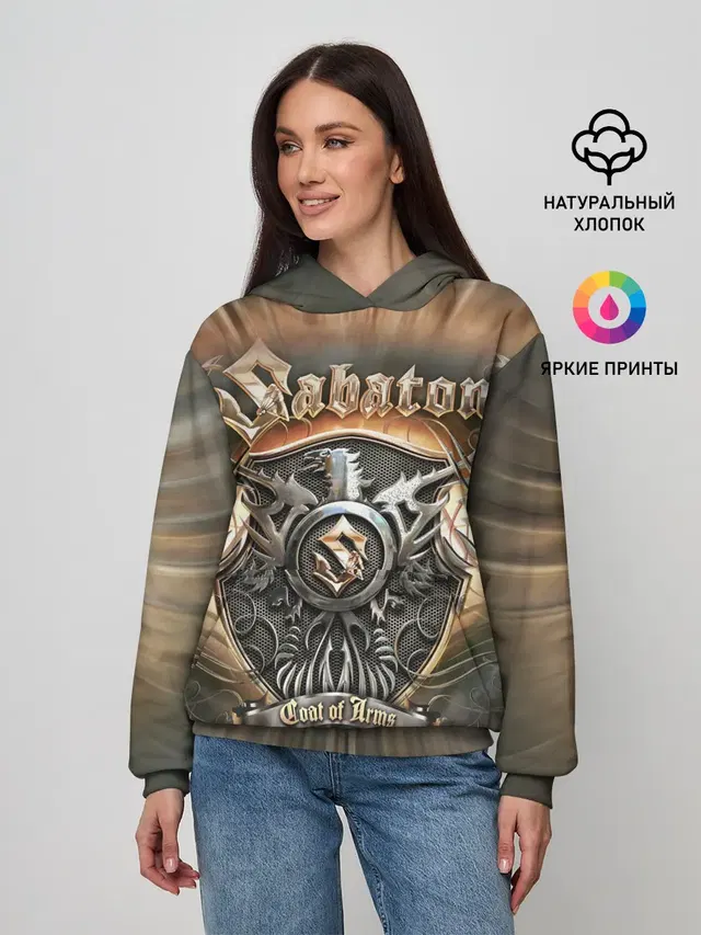 Женское худи с принтом «Coat of Arms»