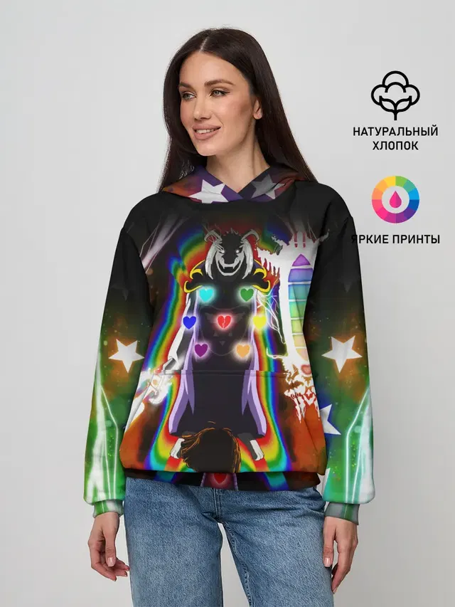 Женское худи с принтом «Delta Rune»