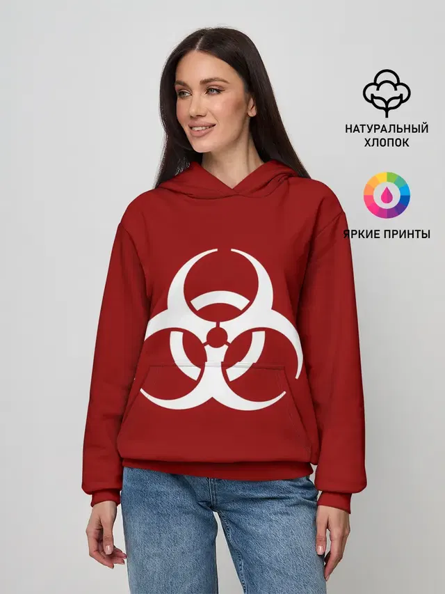 Женское худи с принтом «Разные игры — Plague Inc»