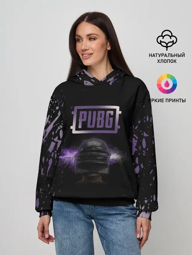 Женское худи с принтом «ПАБГ»